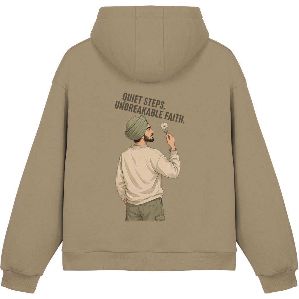 Quiet Steps, Unbreakable Faith – Singh Hoodie
