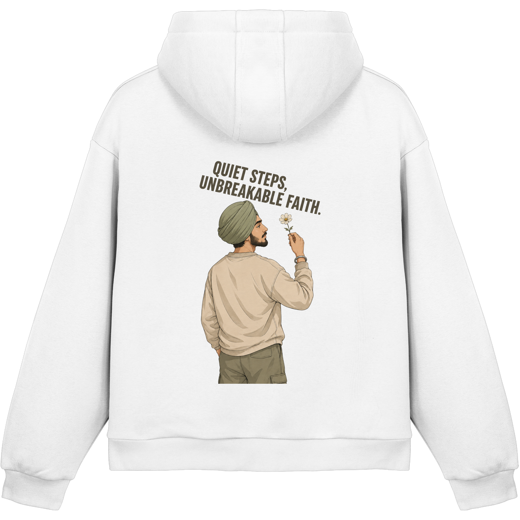 Quiet Steps, Unbreakable Faith – Singh Hoodie