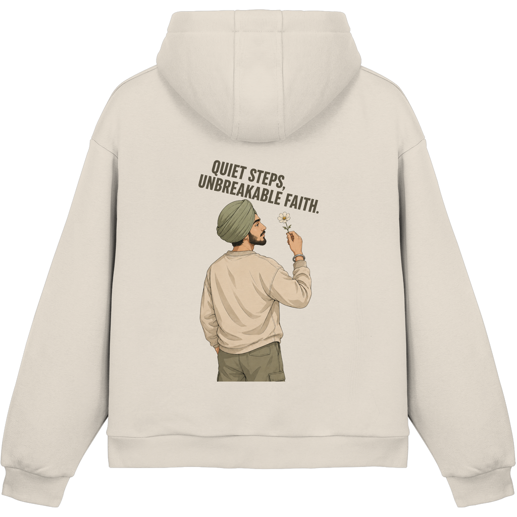 Quiet Steps, Unbreakable Faith – Singh Hoodie