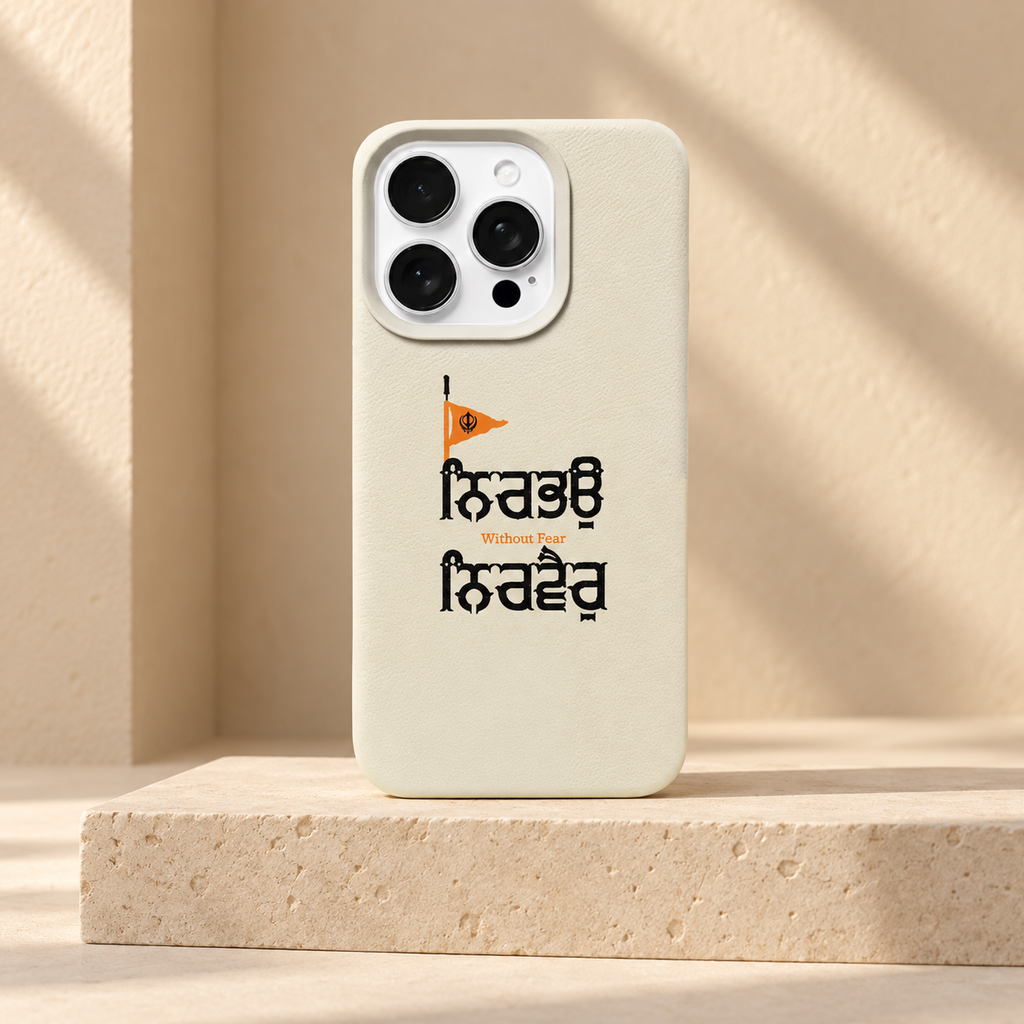Nirbhau Nirvair Handyhülle – Without Fear | Creme